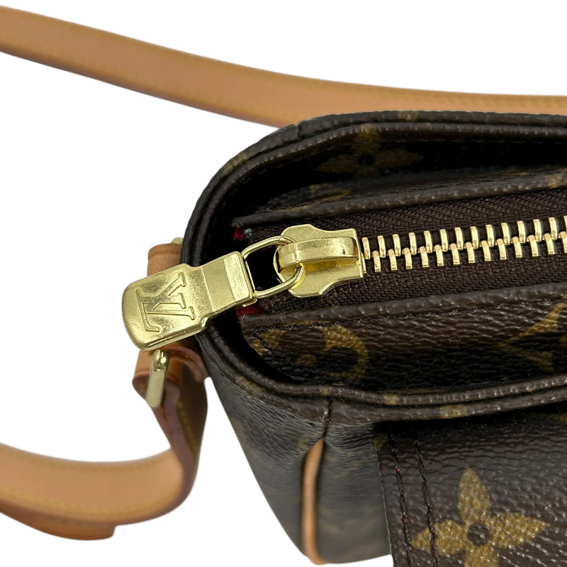 LOUIS VUITTON Viva Cite PM Monogram Canvas Shoulder Bag - Dark Brown 
