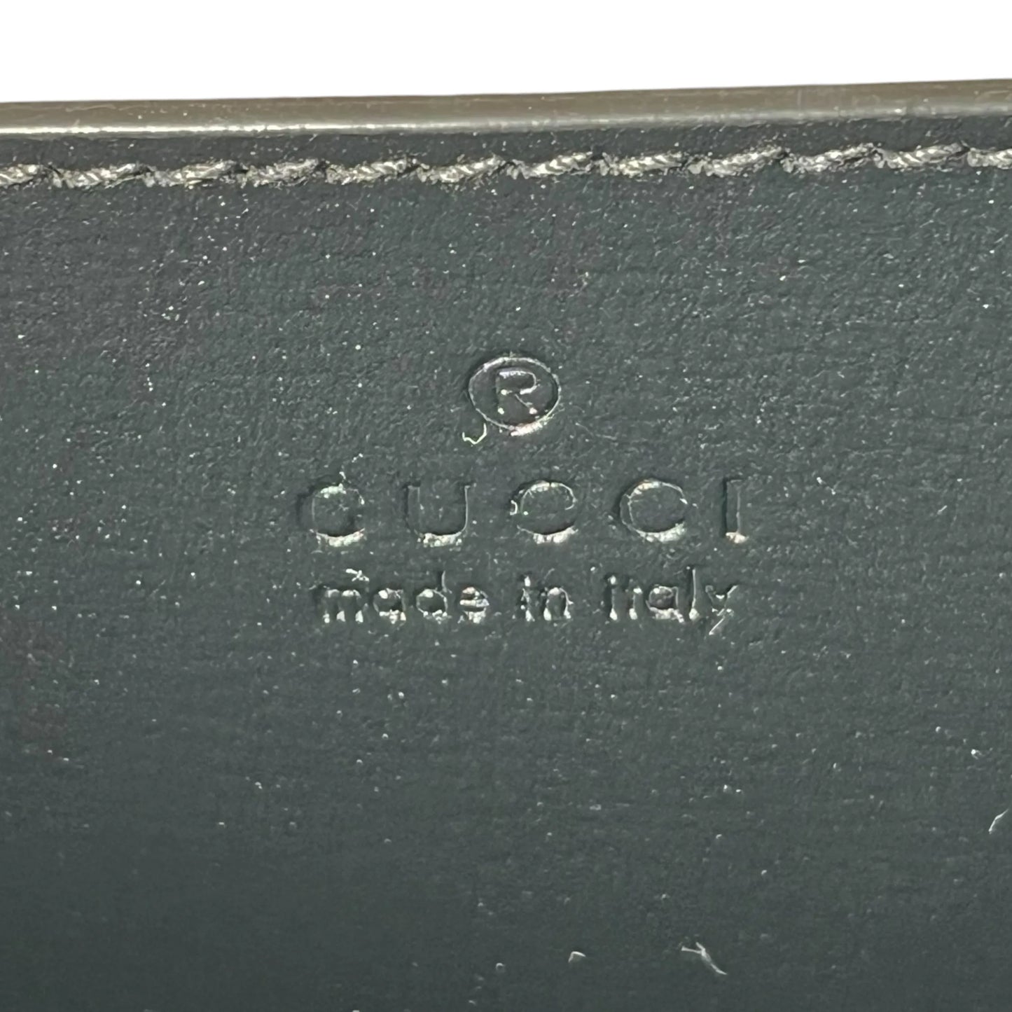 GUCCI GGスプリームキャンバス インターロッキングG クラッチバッグ - ブラック