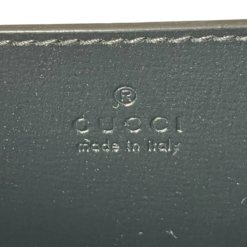 GUCCI GGスプリームキャンバス インターロッキングG クラッチバッグ - ブラック