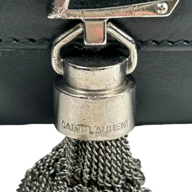 Saint Laurent ケイト タッセル ミディアム レザー チェーンショルダーバッグ - ブラック