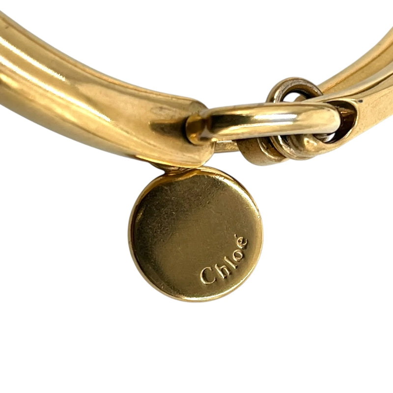 Chloé ナイル レザー ブレスレットバッグ ハンドバッグ ショルダーバッグ - ブラウン