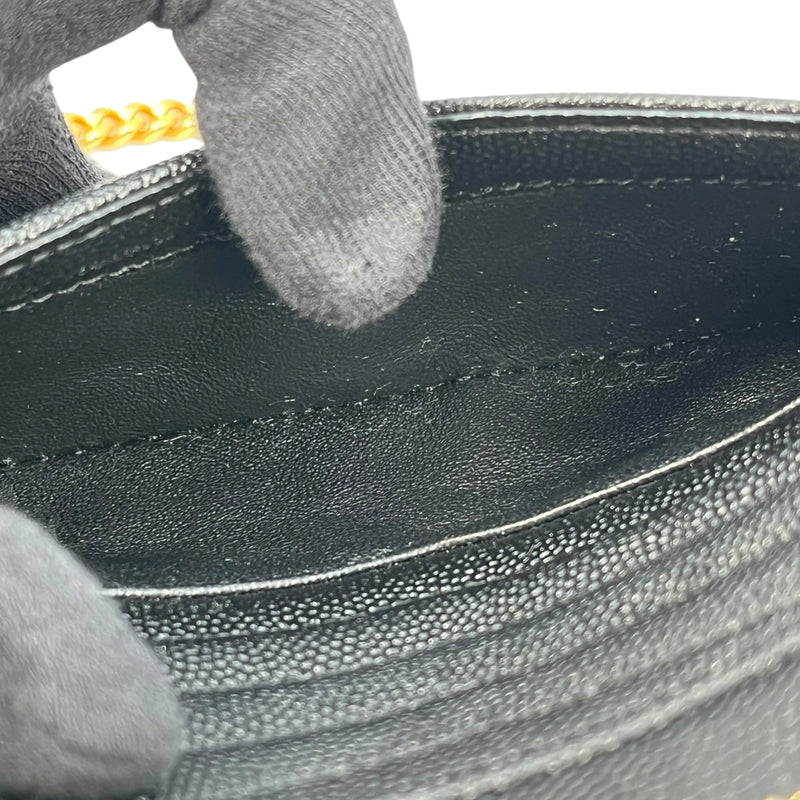 Saint Laurent Lou Mini Bag Calfskin Chain Shoulder Bag - Black 