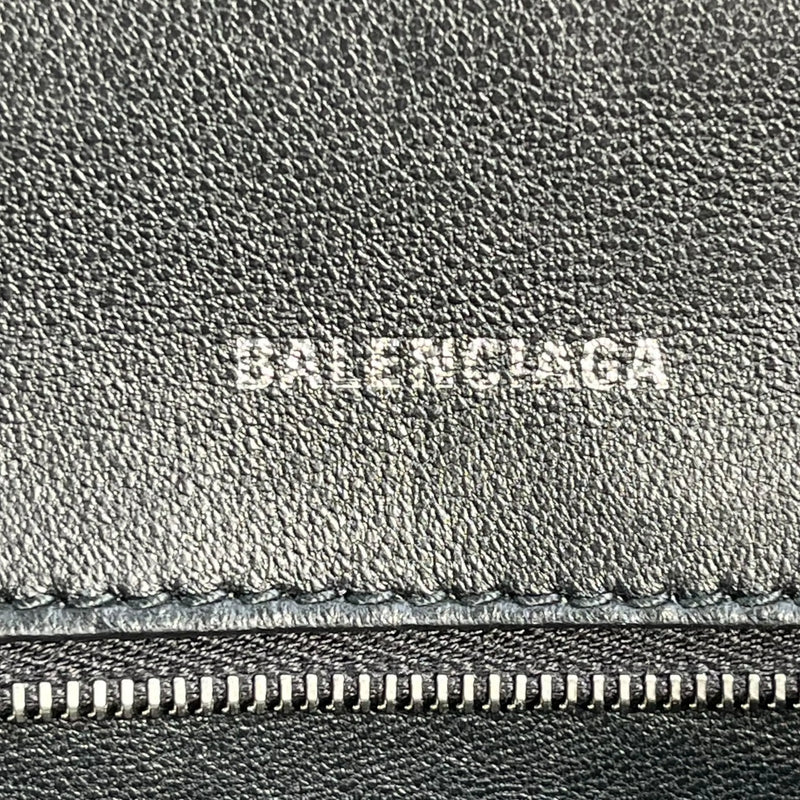 BALENCIAGA Hourglass Canvas Handbag/Shoulder Bag - Black 