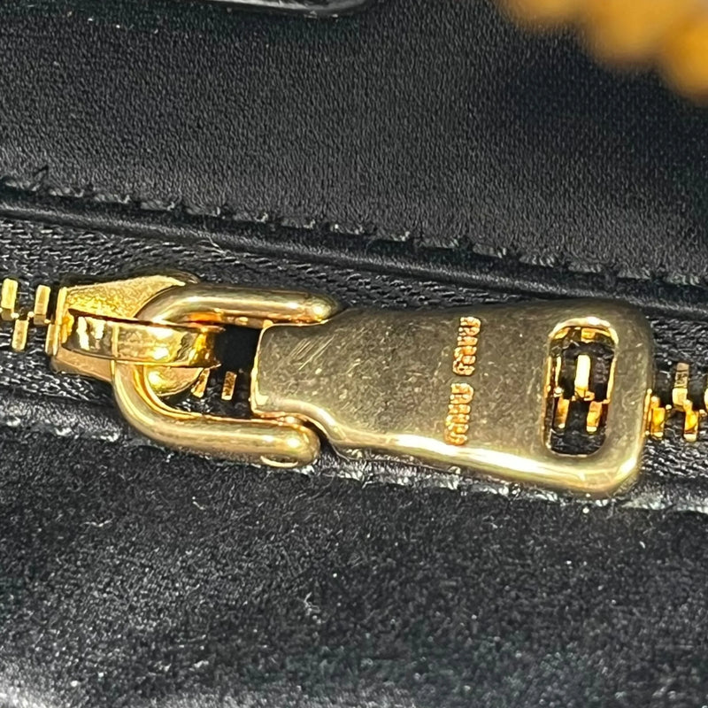 MIUMIU Matelasse Leather Second Bag Handbag - Black