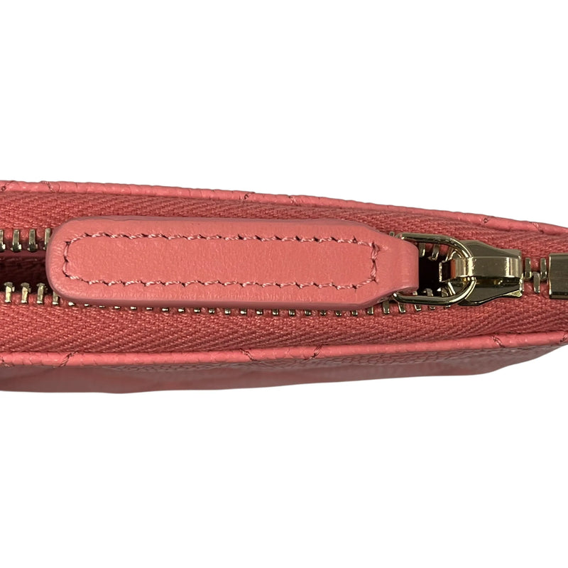 CHANEL Matelassé Caviar Skin Classic Mini Pouch - Pink