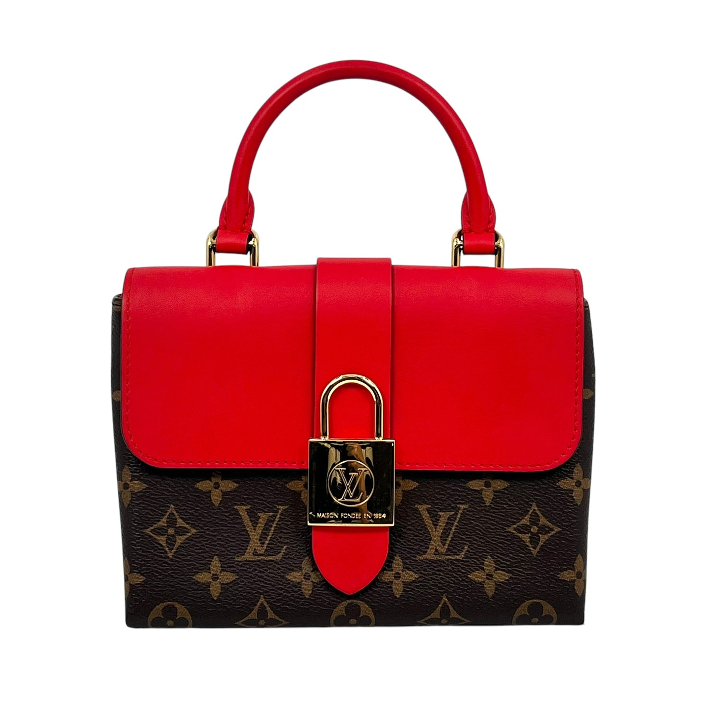 Louis Vuitton Monogram Rocky BB Handbag/Shoulder Bag - Brown and Red 