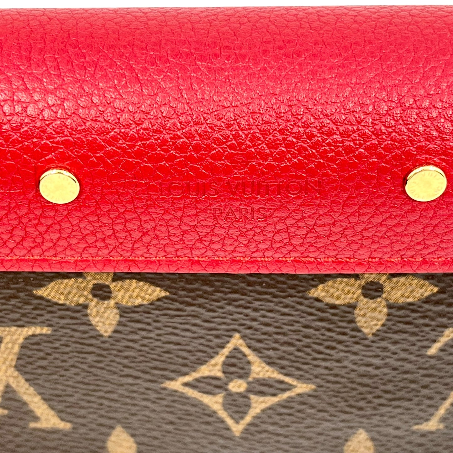 Louis Vuitton Monogram Pallas Portefeuille Long Wallet - Red 