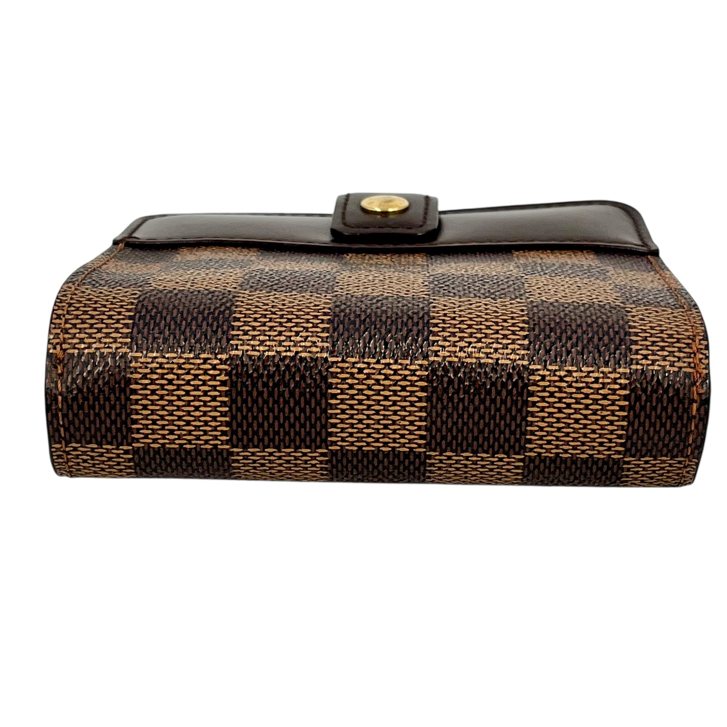 Louis Vuitton Damier Zip Bifold Compact Wallet - Brown 