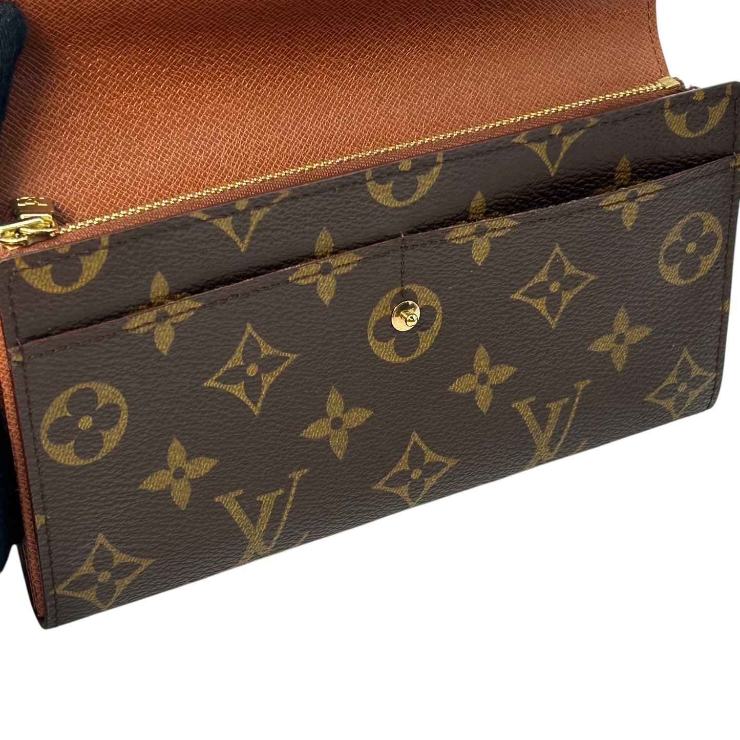 Louis Vuitton モノグラム キャンバス ポルトモネ クレディ 長財布 - ブラウン