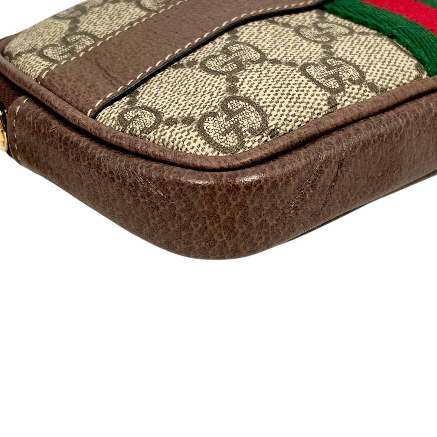 GUCCI GG Supreme Canvas Body Bag - Brown