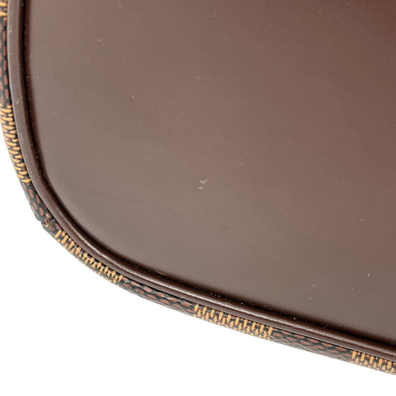 Louis Vuitton Damier Ebene Saria Horizontal Handbag - Dark Brown 