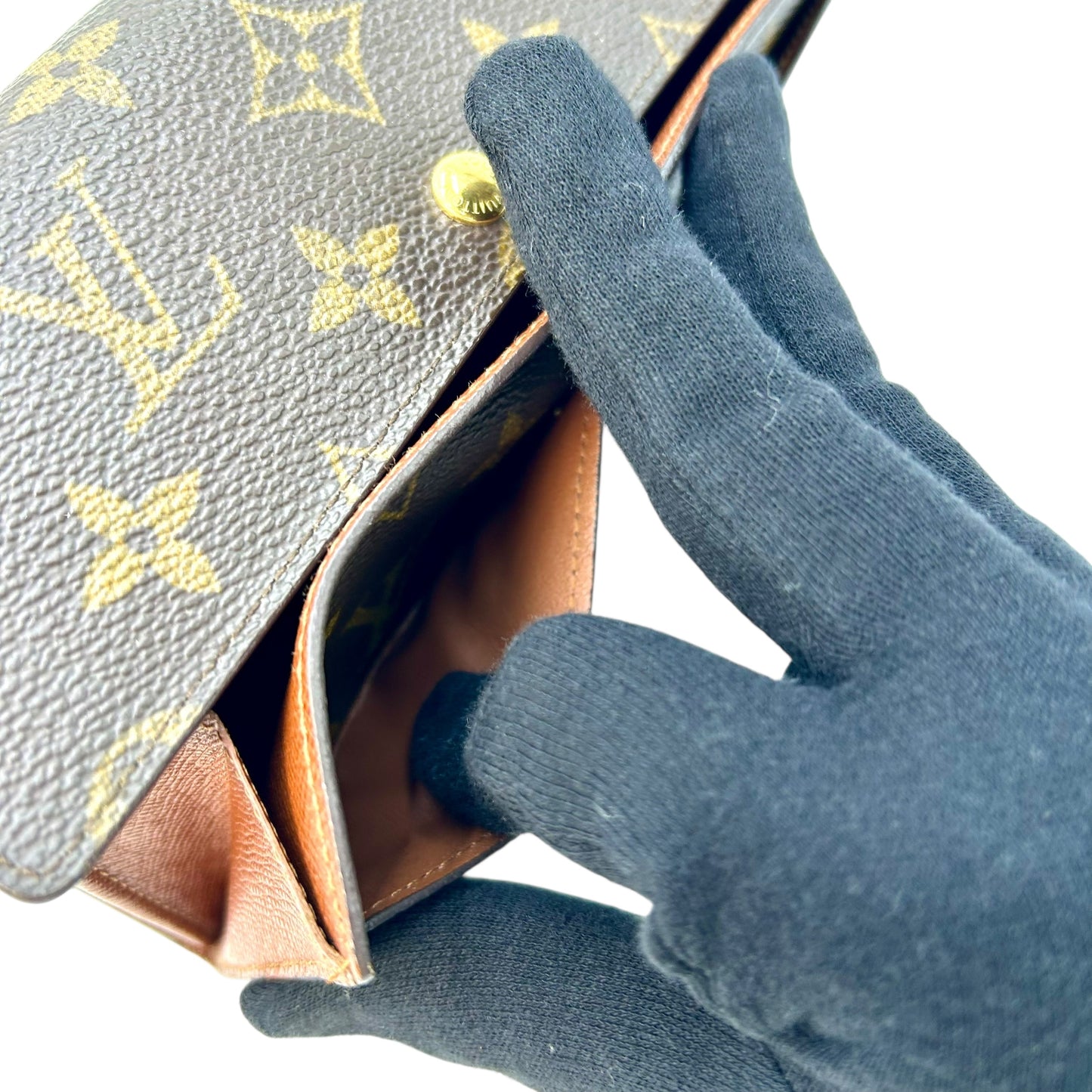 Louis Vuitton モノグラム キャンバス ポルトモネクレディ 長財布 - ブラウン