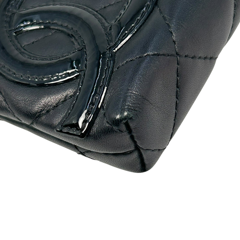 CHANEL Cambon Coco Mark Coin Case - Black 
