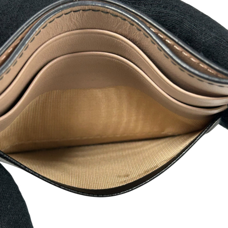 PRADA Saffiano Card Case - Pink and Black 