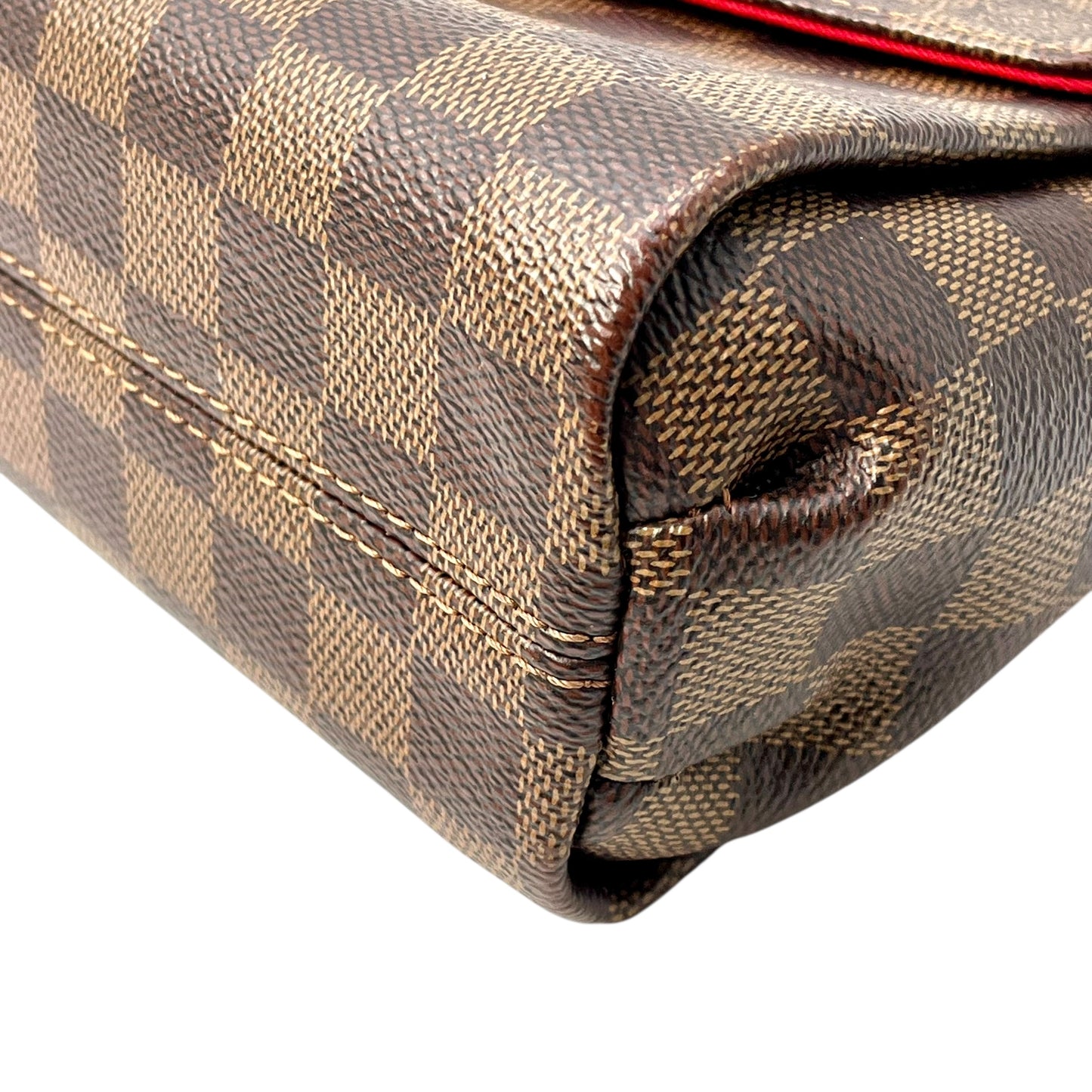 Louis Vuitton Damier Croisette PM Handbag - Dark Brown 