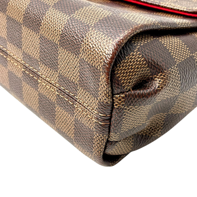 Louis Vuitton Damier Croisette PM Handbag - Dark Brown 