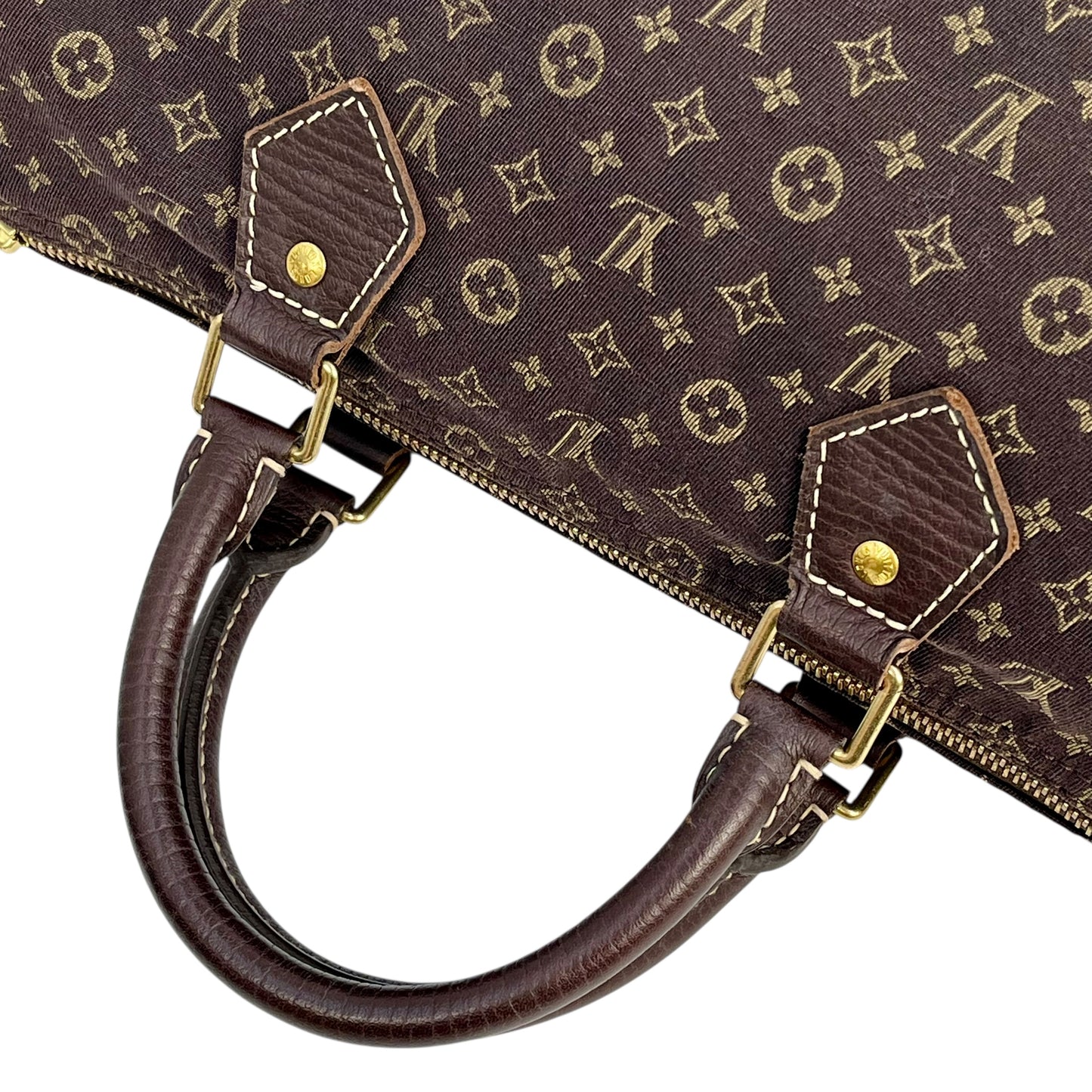 Louis Vuitton Mini Run Speedy 30 Handbag - Dark Brown 