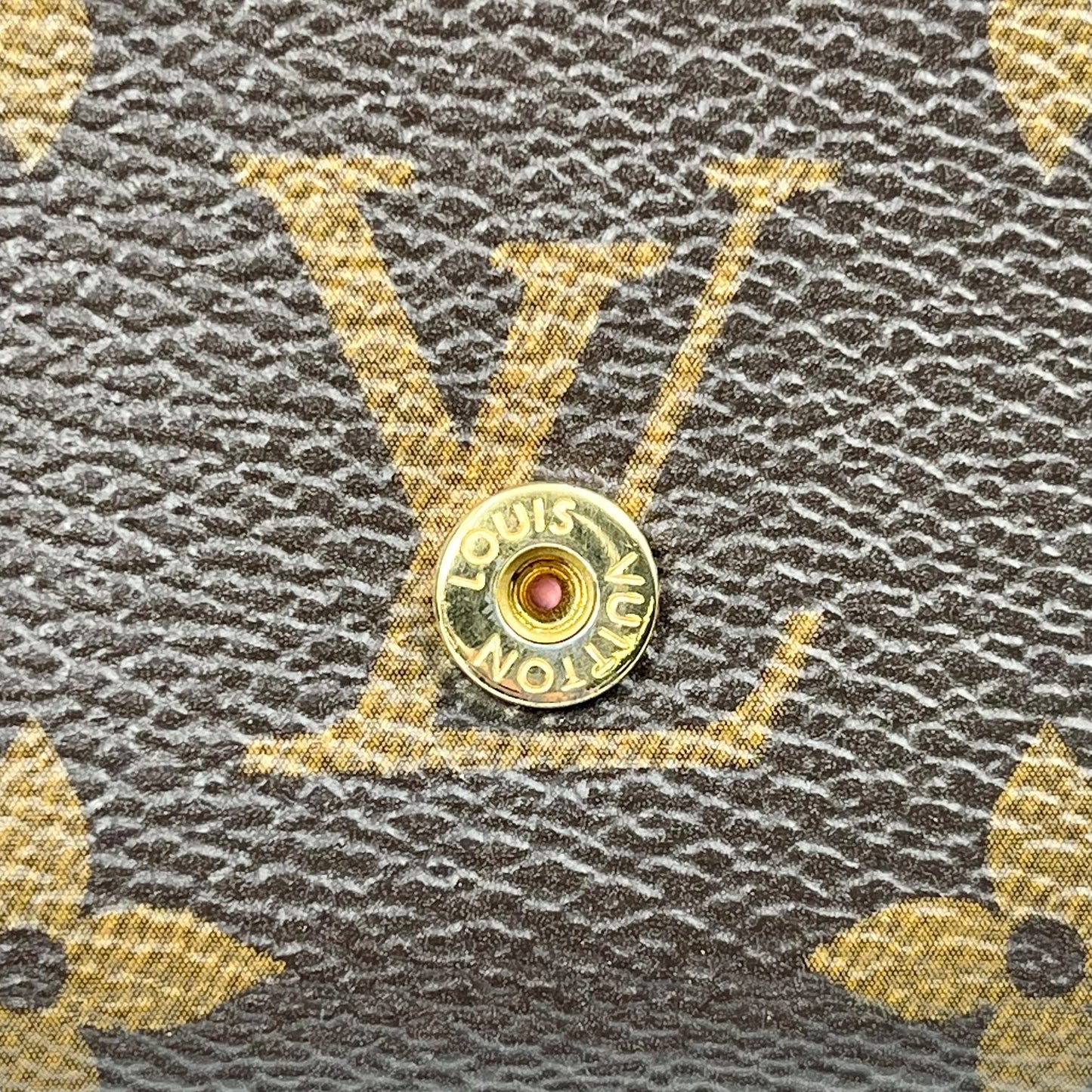 Louis Vuitton Monogram Canvas Portefeuille Victorine Tri-fold Compact Wallet - Brown 