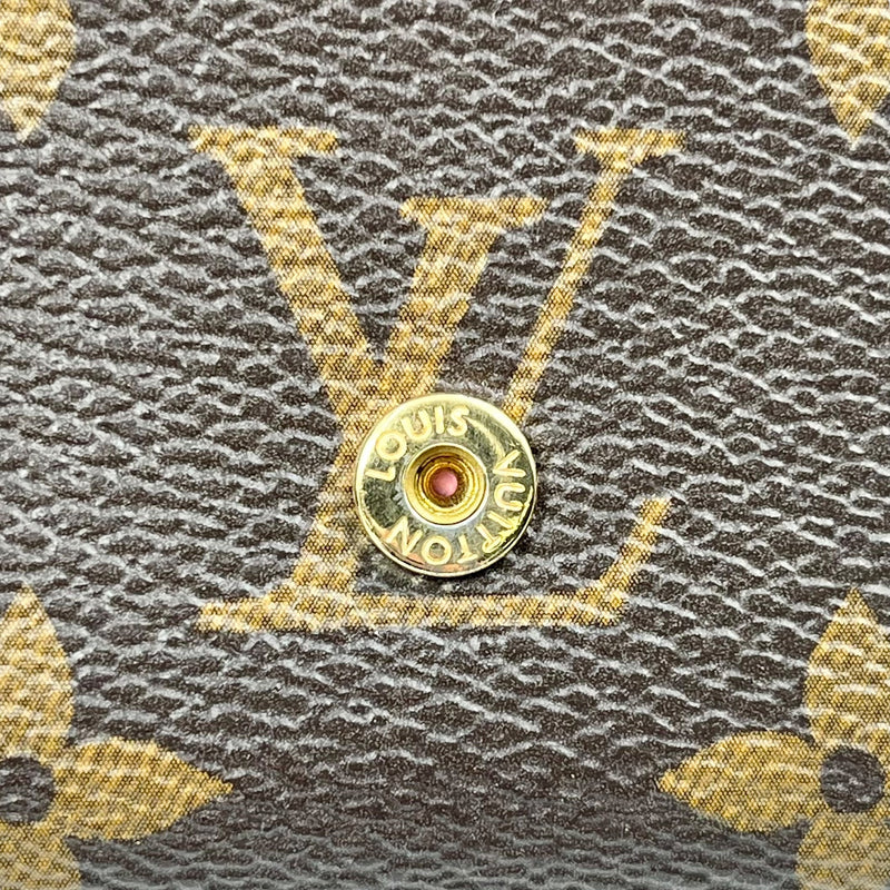 Louis Vuitton Monogram Canvas Portefeuille Victorine Tri-fold Compact Wallet - Brown 