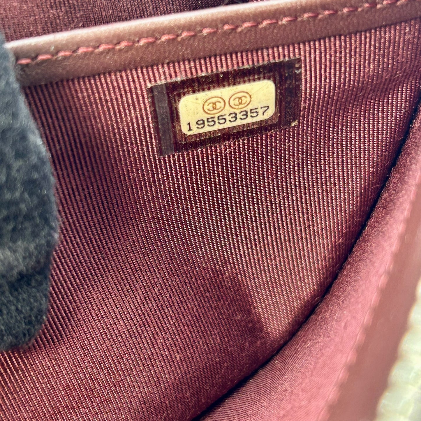 CHANEL Cambon Line Lambskin Long Wallet - Black 