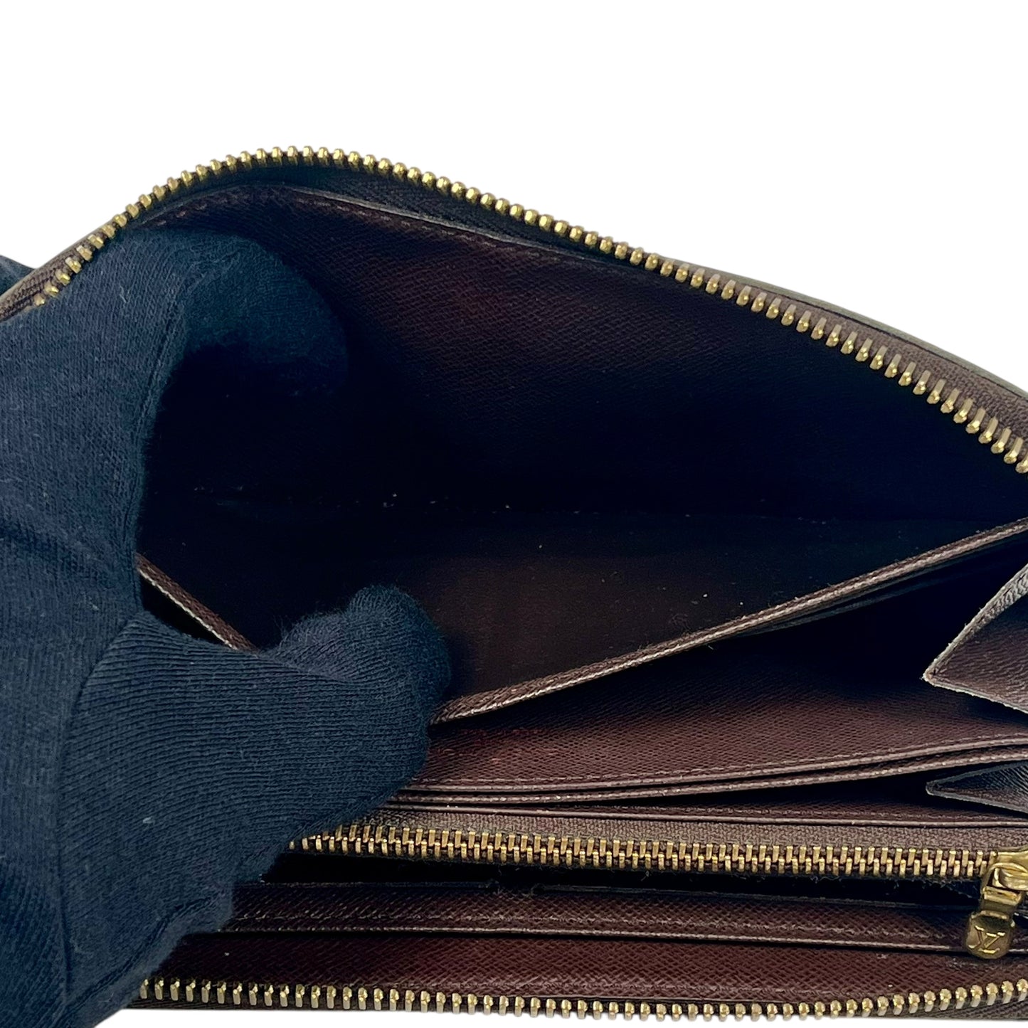 Louis Vuitton Damier Graffiti Zippy Long Wallet - Dark Brown - 31499 