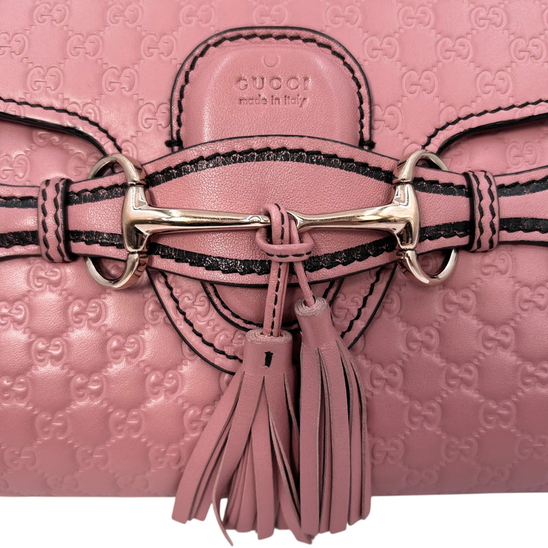 GUCCI Emily Mini Chain Shoulder Bag - Pink 