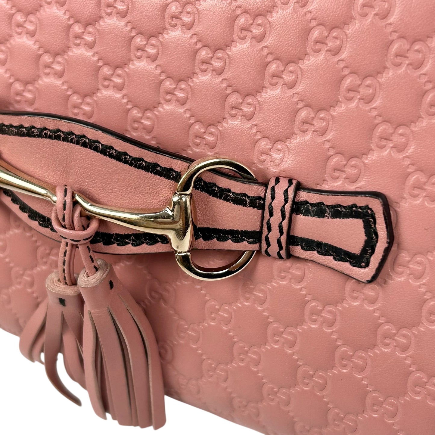GUCCI Emily Mini Chain Shoulder Bag - Pink 