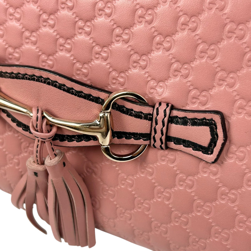 GUCCI Emily Mini Chain Shoulder Bag - Pink 