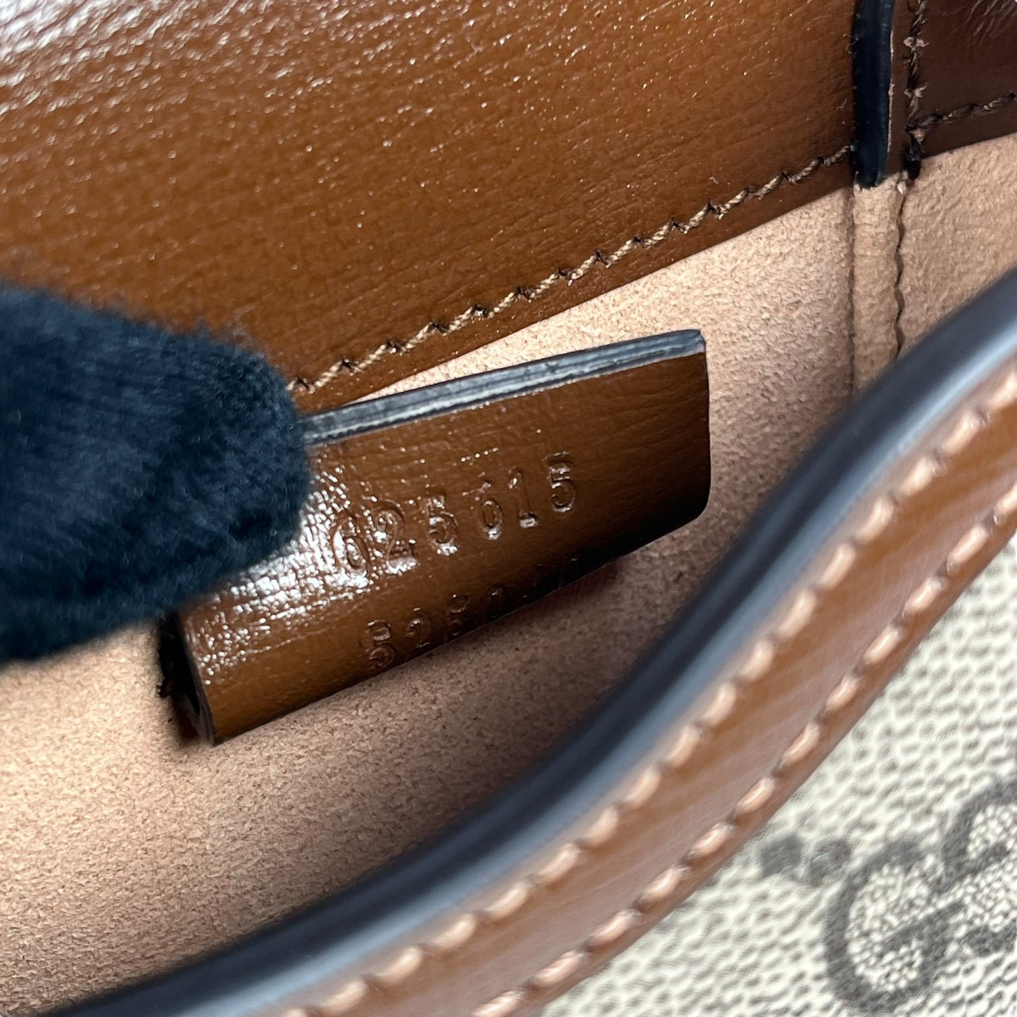 GUCCI GG スプリーム ホースビット 1955 ミニ ショルダーバッグ - ベージュ × ブラウン