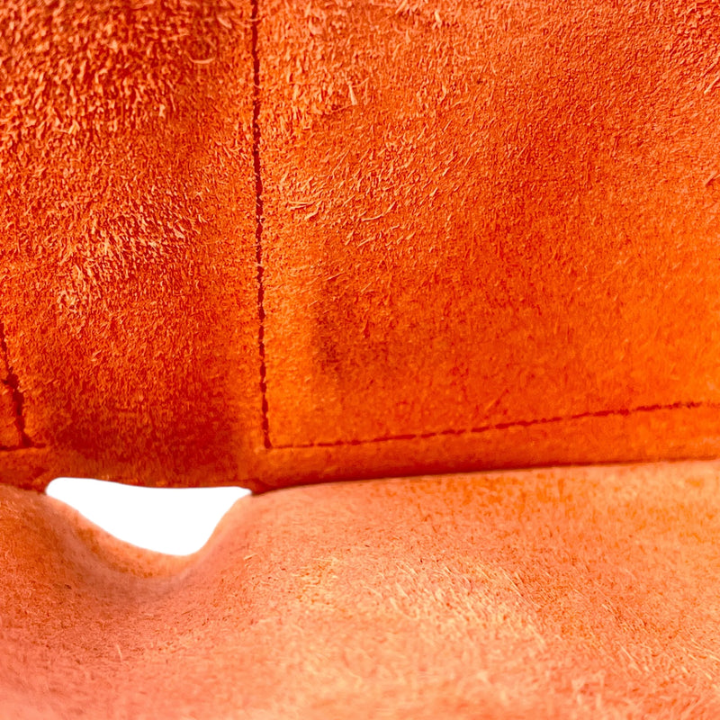 GUCCI GG Logo Embossed Bifold Compact Wallet - Orange 