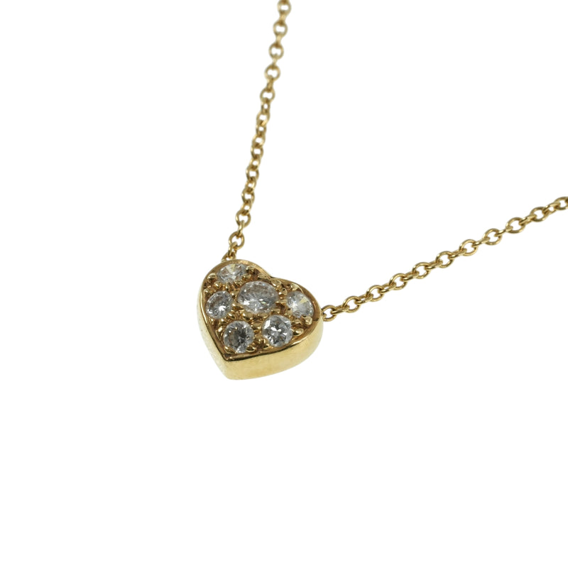 Tiffany Pavé Diamond Heart Necklace - 18KYG 