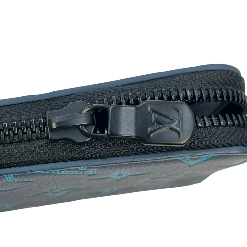 Louis Vuitton Vertical Zippy Long Wallet - Navy 