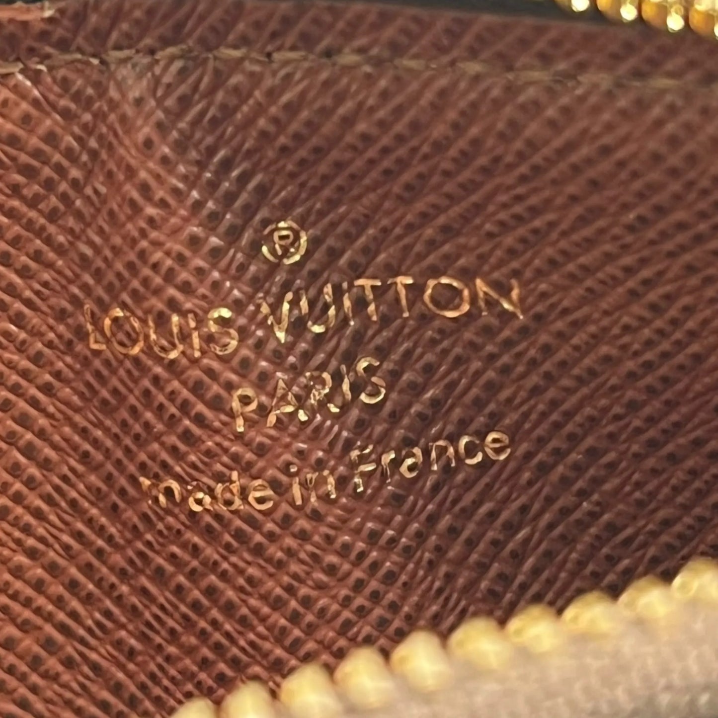 Louis Vuitton Monogram Canvas Porte Carte Romy Card Case - Brown 