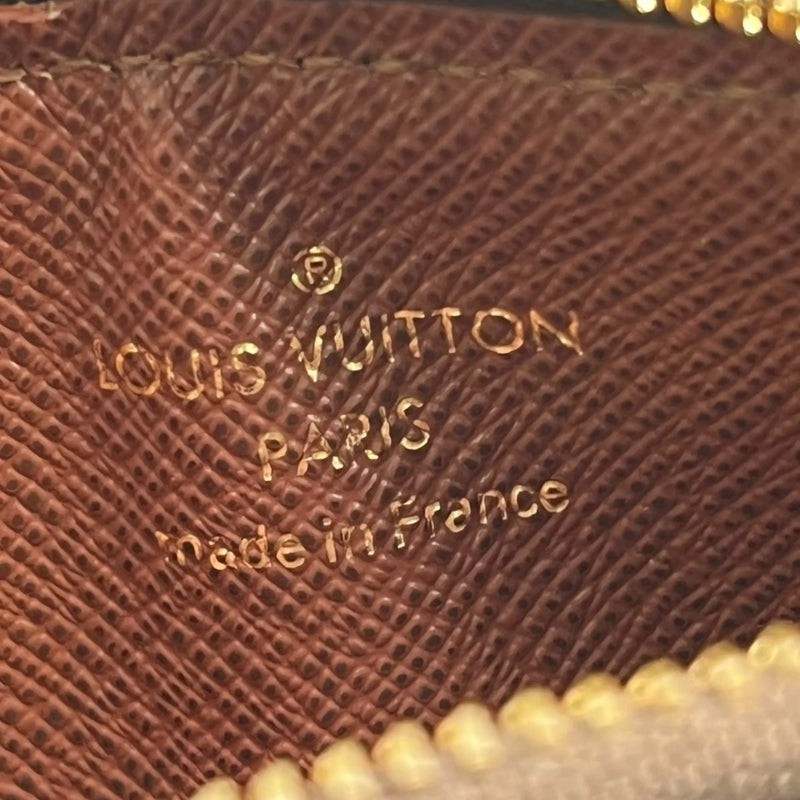Louis Vuitton Monogram Canvas Porte Carte Romy Card Case - Brown 