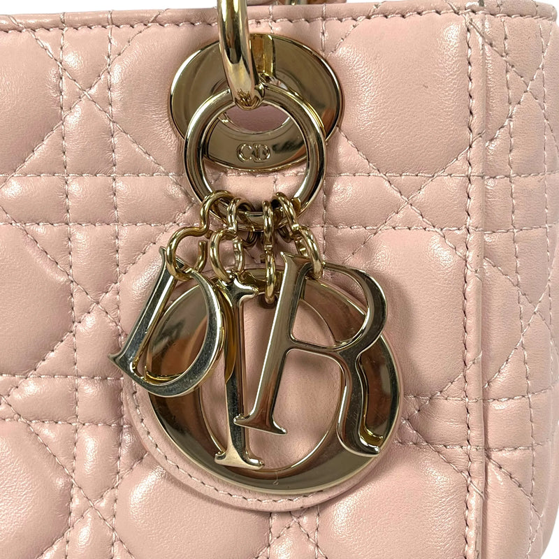 Dior Small Lady Dior My ABC Dior Leather Handbag - Pink 