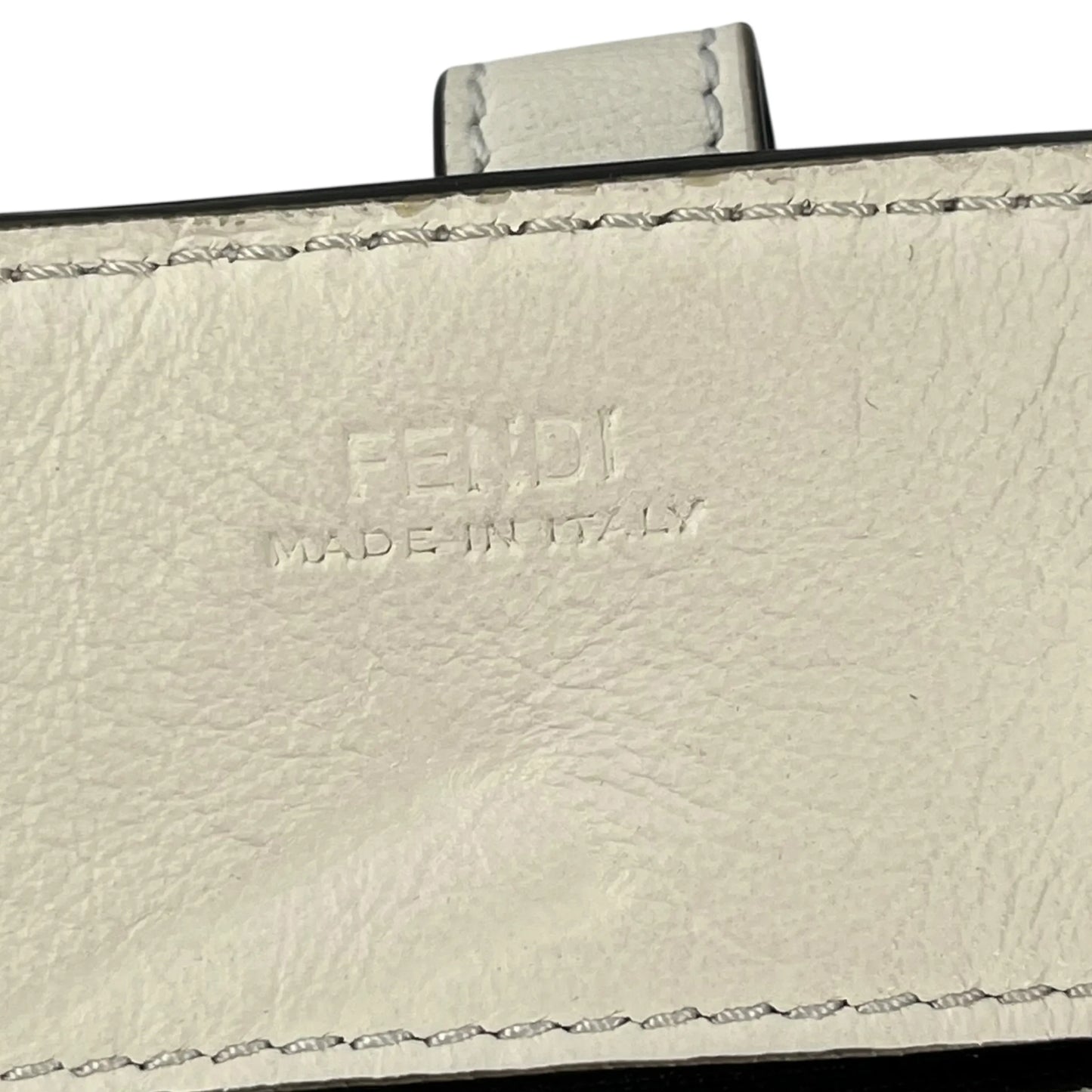 FENDI Leather Phone Case Shoulder Bag - White 