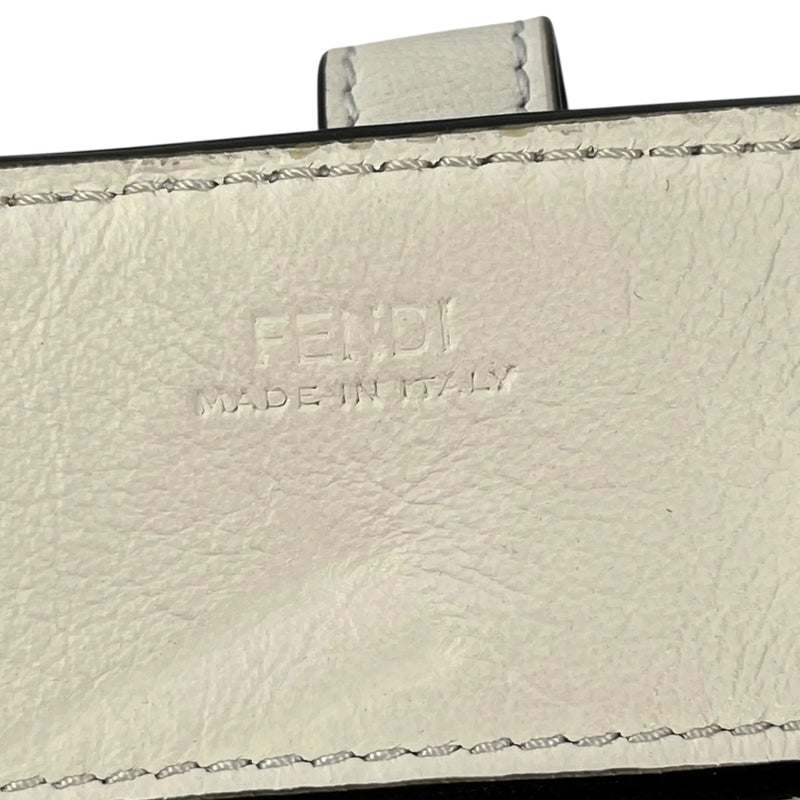 FENDI Leather Phone Case Shoulder Bag - White 