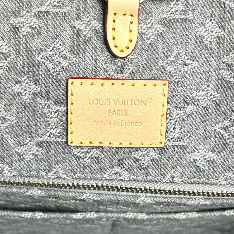 Louis Vuitton モノグラム デニム MM トートバッグ - ブルーグレー - 33685