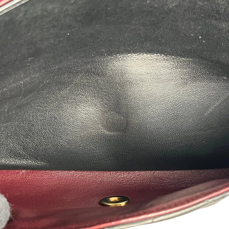 CHANEL Matelasse W-flap Chain Shoulder Bag - Black 