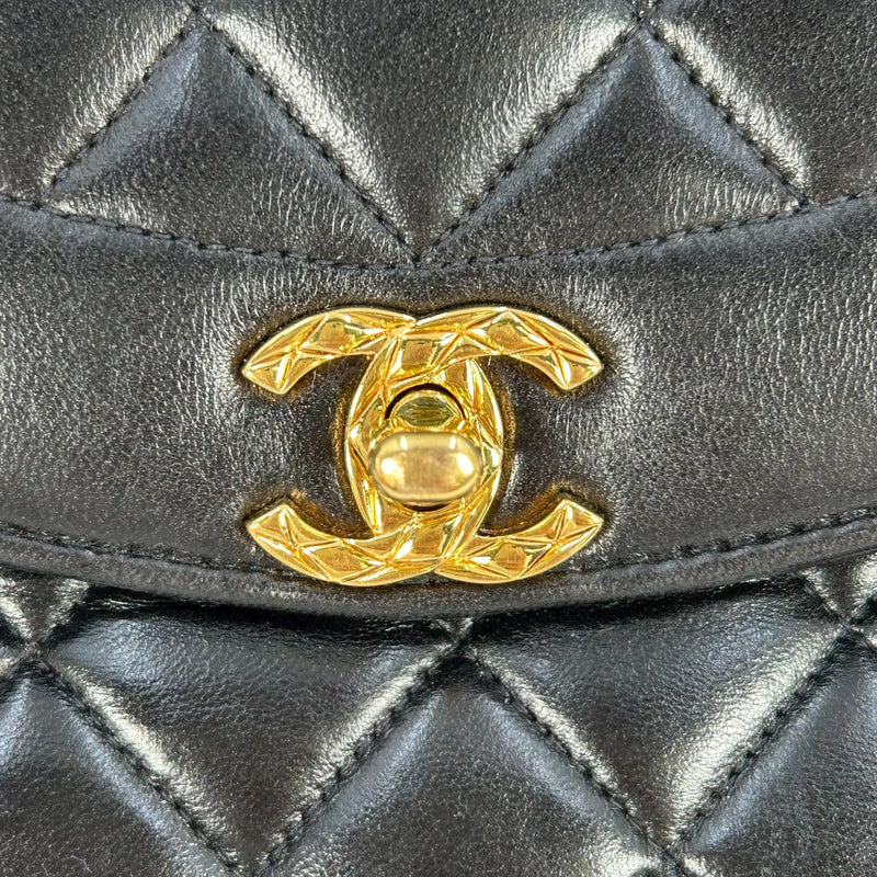 CHANEL Matelasse Tassel Chain Shoulder Bag - Black 