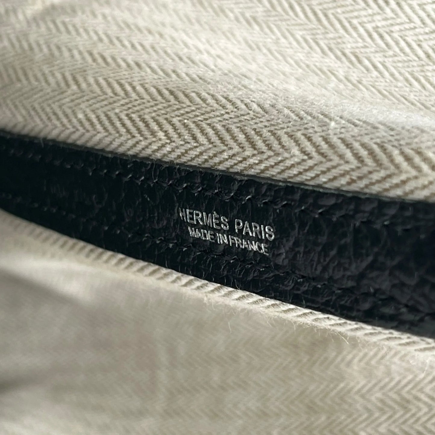 HERMES Garden Party PM Negonda X Stamped Tote Bag - Black 