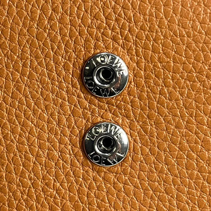 Loewe Calfskin Vertical Compact Wallet - Brown 