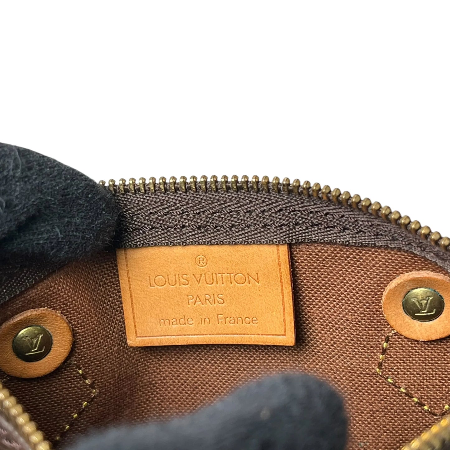 LOUIS VUITTON モノグラム ミニ スピーディ ハンドバッグ - ブラウン