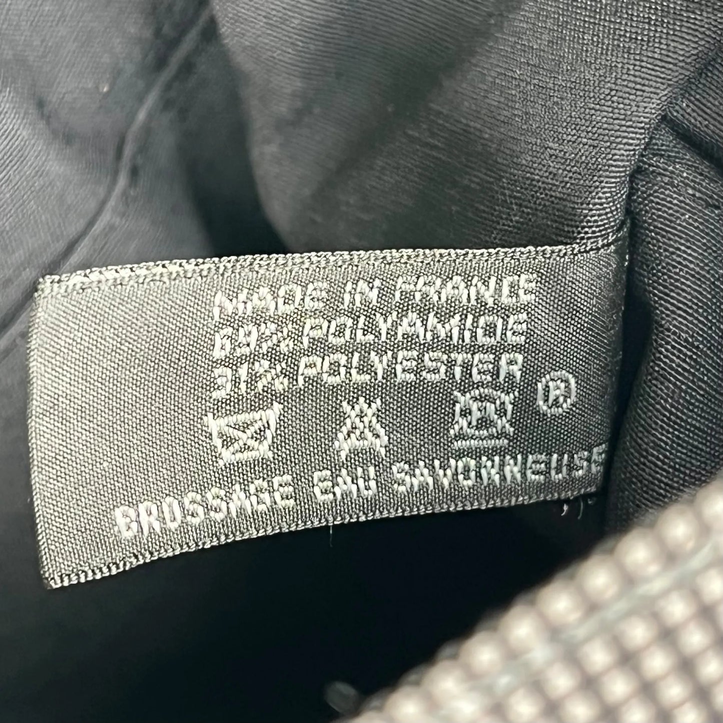 HERMES Air Line Canvas Clutch Bag - Grey 