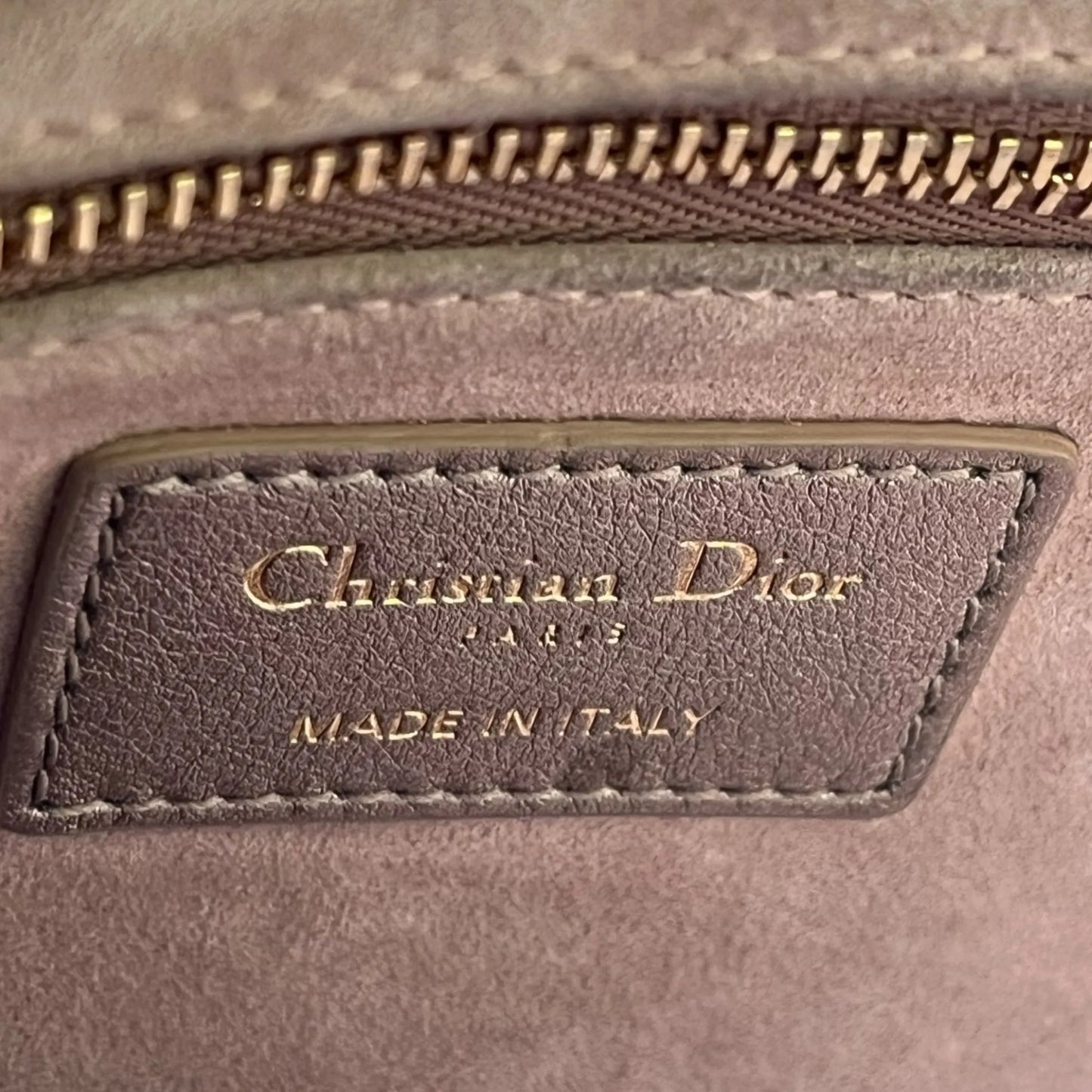 Christian Dior Lady Dior Cannage Calfskin Handbag/Shoulder Bag - Gold