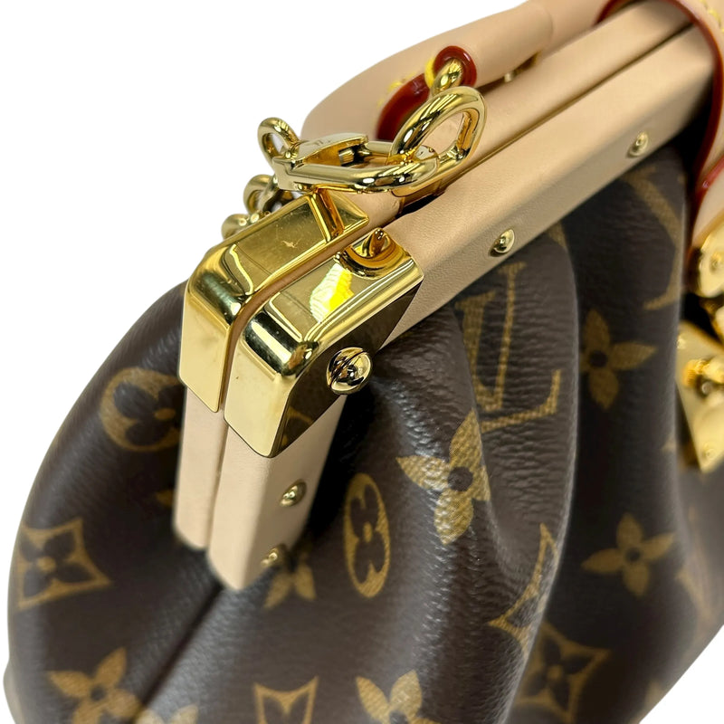 LOUIS VUITTON クラッチ モノグラムキャンバス ハンドバッグ - ブラウン