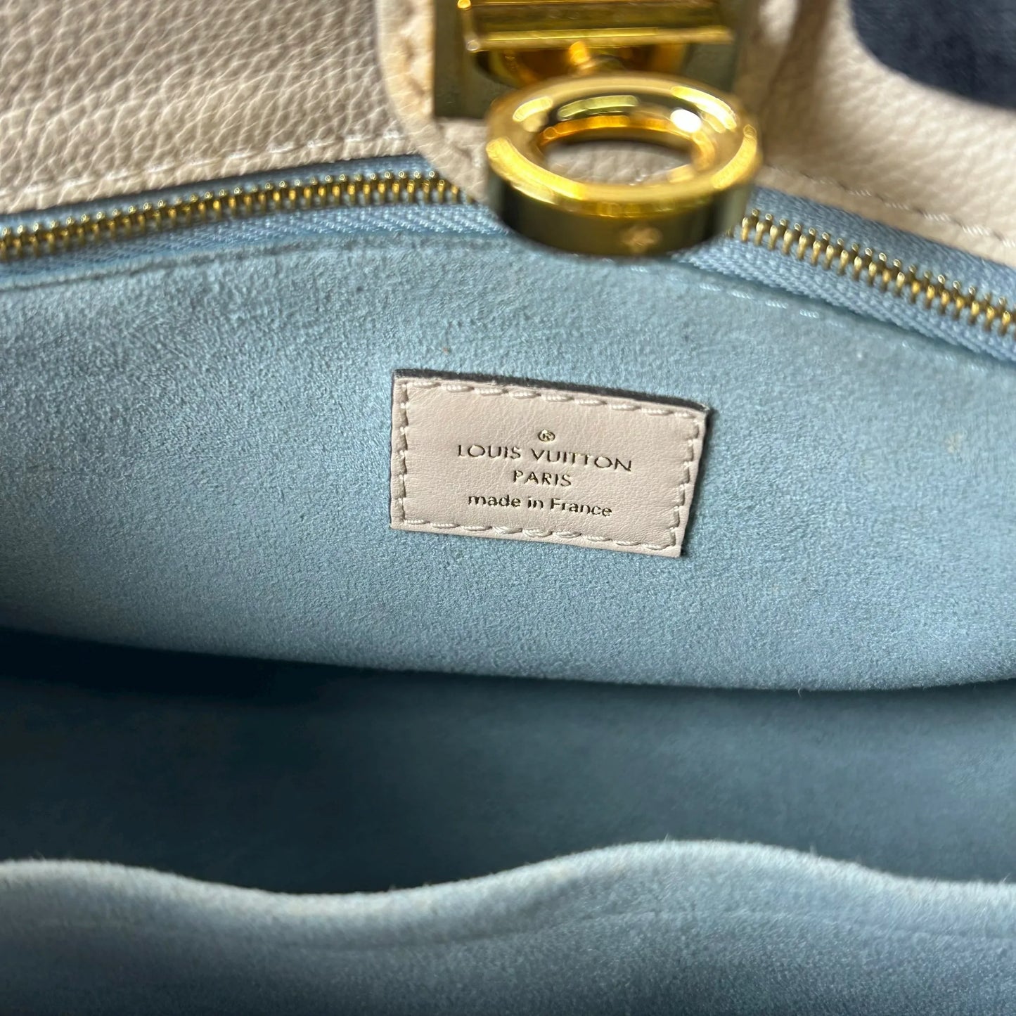 LOUIS VUITTON オンマイサイドPM モノグラムキャンバス ハンドバッグ ショルダーバッグ - ベージュ