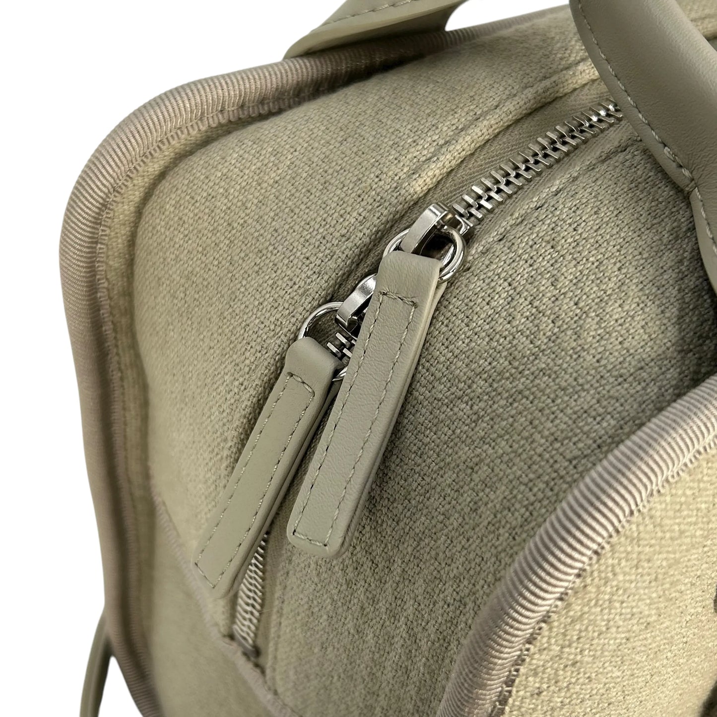 CHANEL Deauville Bowling Canvas Handbag/Shoulder Bag - Beige 