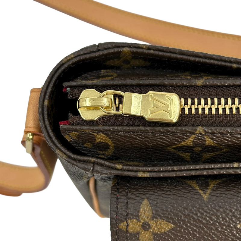 LOUIS VUITTON Viva Cite PM Monogram Canvas Shoulder Bag - Dark Brown 