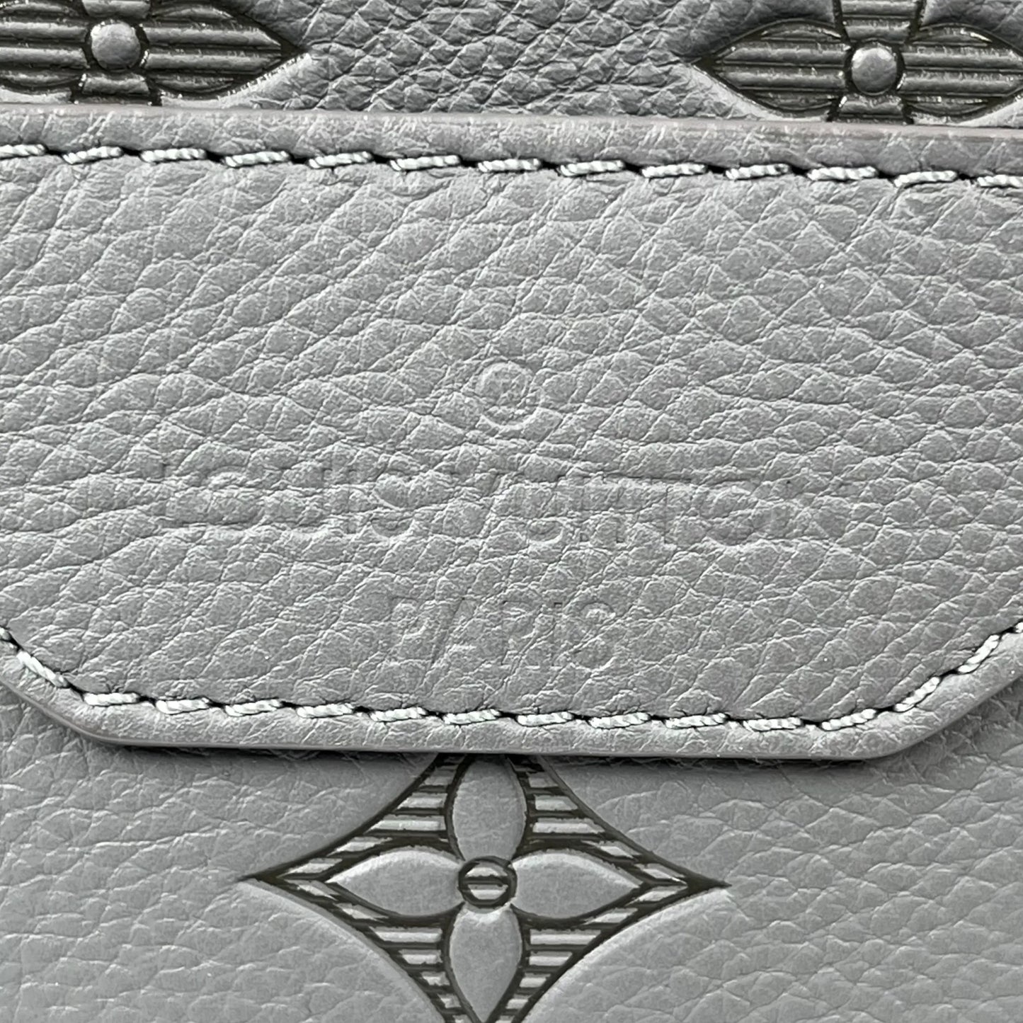 Louis Vuitton Trio Messenger Monogram Shadow Shoulder Bag - Grey 